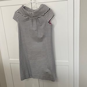 Blue and white striped Kate Spade dress